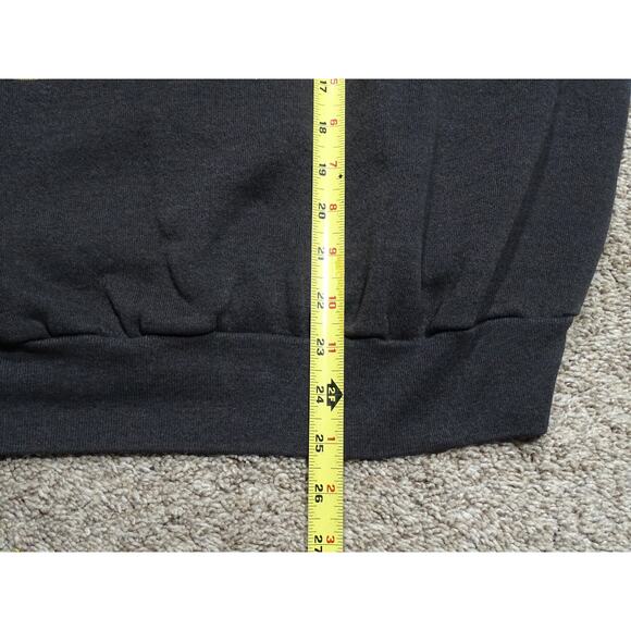 Vintage 90s Izod Sport Classics Faded Black Sweatshirt Large USA Made Crewneck - Picture 4 of 6